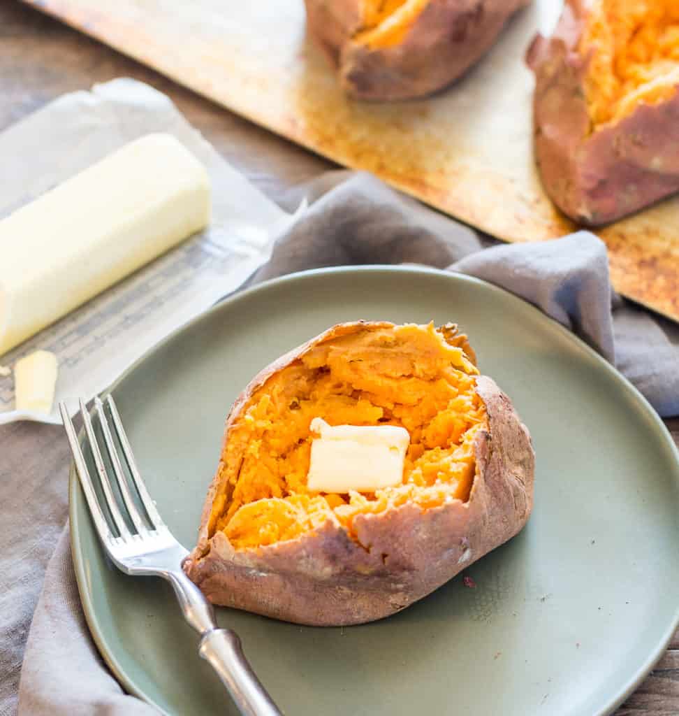 How to Microwave A Sweet Potato {EASIEST WAY} - Basil And ...