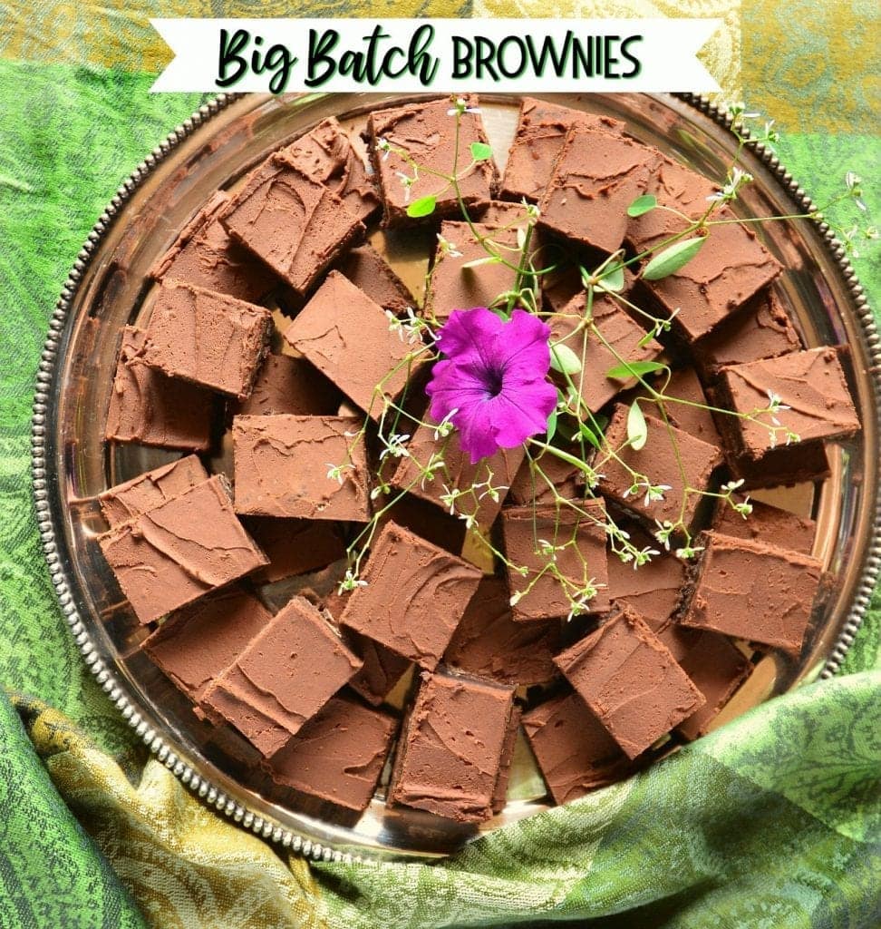 Big Batch Fudge Brownies