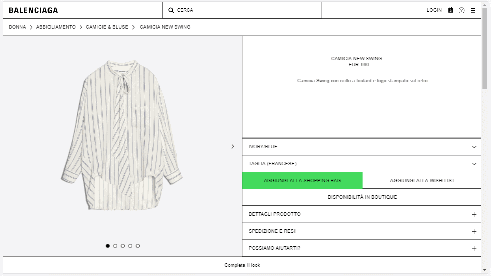 Acquisto prodotti Balenciaga - IMPRIMIS e-commerce
