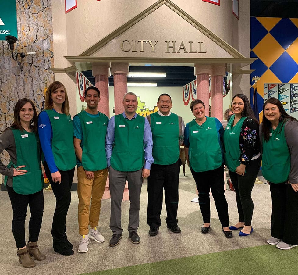 OnPoint volunteers supporting Junior Achievement