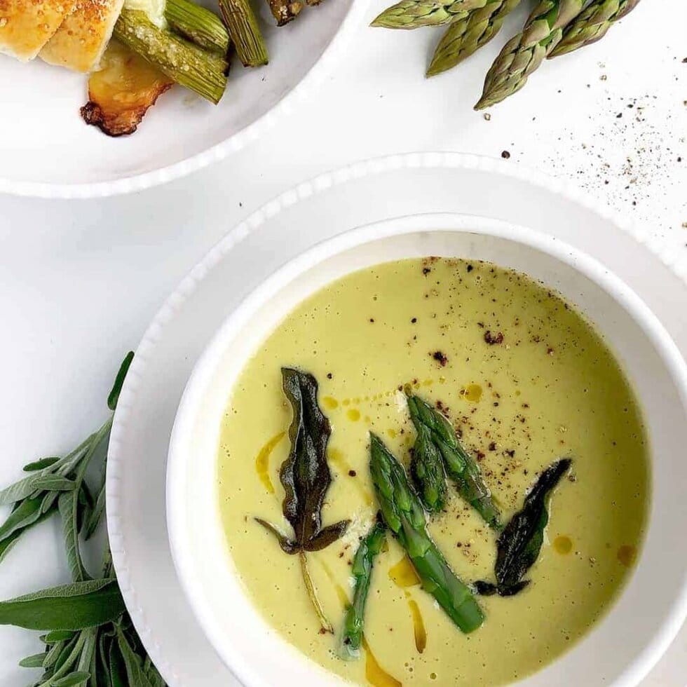 How to make vegan asparagus soup
