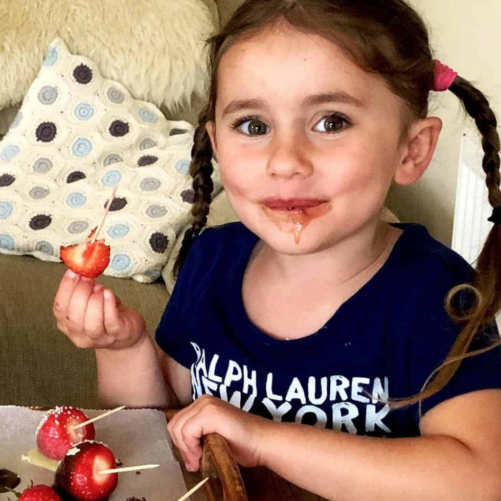 Strawberries dipped in Chocolate Decorated with Sprinkles