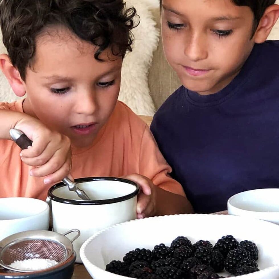 Simple blackberry dessert kids can make in a few minutes