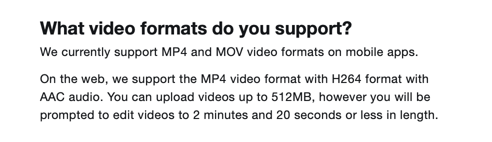 best Twitter video format