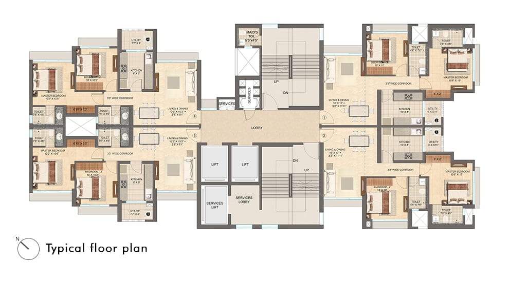 Floorplans Lodha Vista