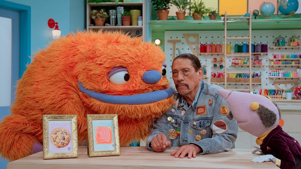 Episode 6. Heart, Danny Trejo and Mr. Primm in “Helpsters,” now streaming on Apple TV+.