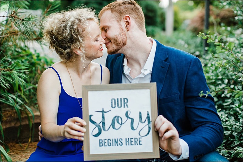 Erin and cody engagement session in Botanic garden chicago