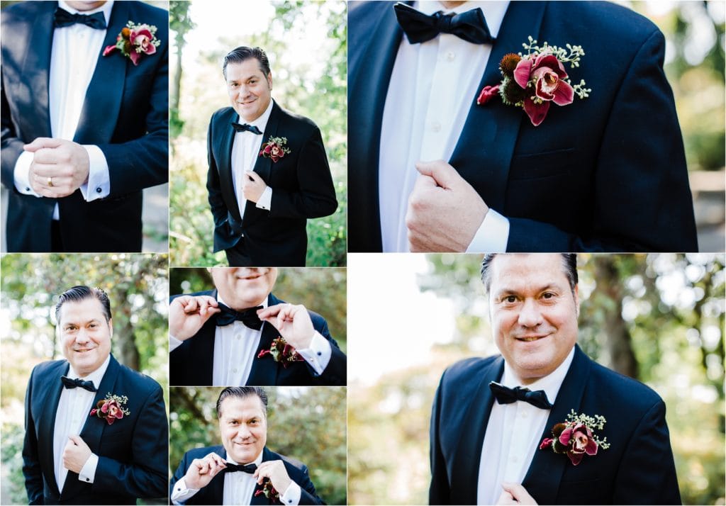 groom style, groom posing, groom pictures Alfred Caldwell Lily Pool wedding pictures