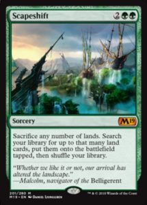 Scapeshift mtg top 10 commander m19