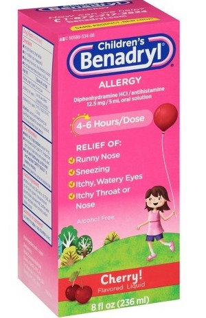 can i take childrens benadryl liquid