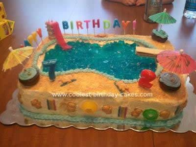 Coolest Pool Party Birthday Cake