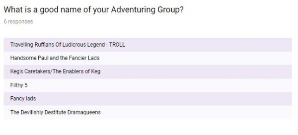 DND Adventure name