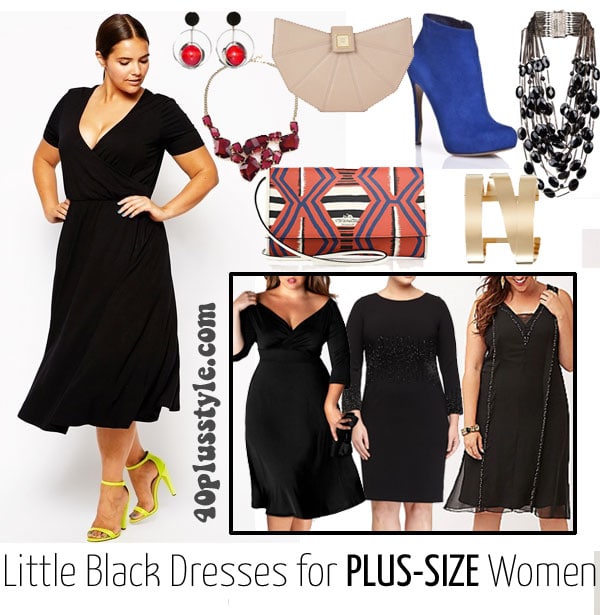 how to wear a little black dress a curvy woman | 40plusstyle.com