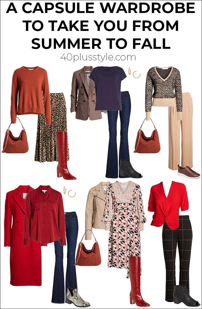 A capsule wardrobe to take you from summer to fall | 40plusstyle.com