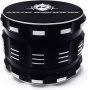 Kozo Best Herb Grinder. Large 4 Piece, 2.5 Black Aluminium