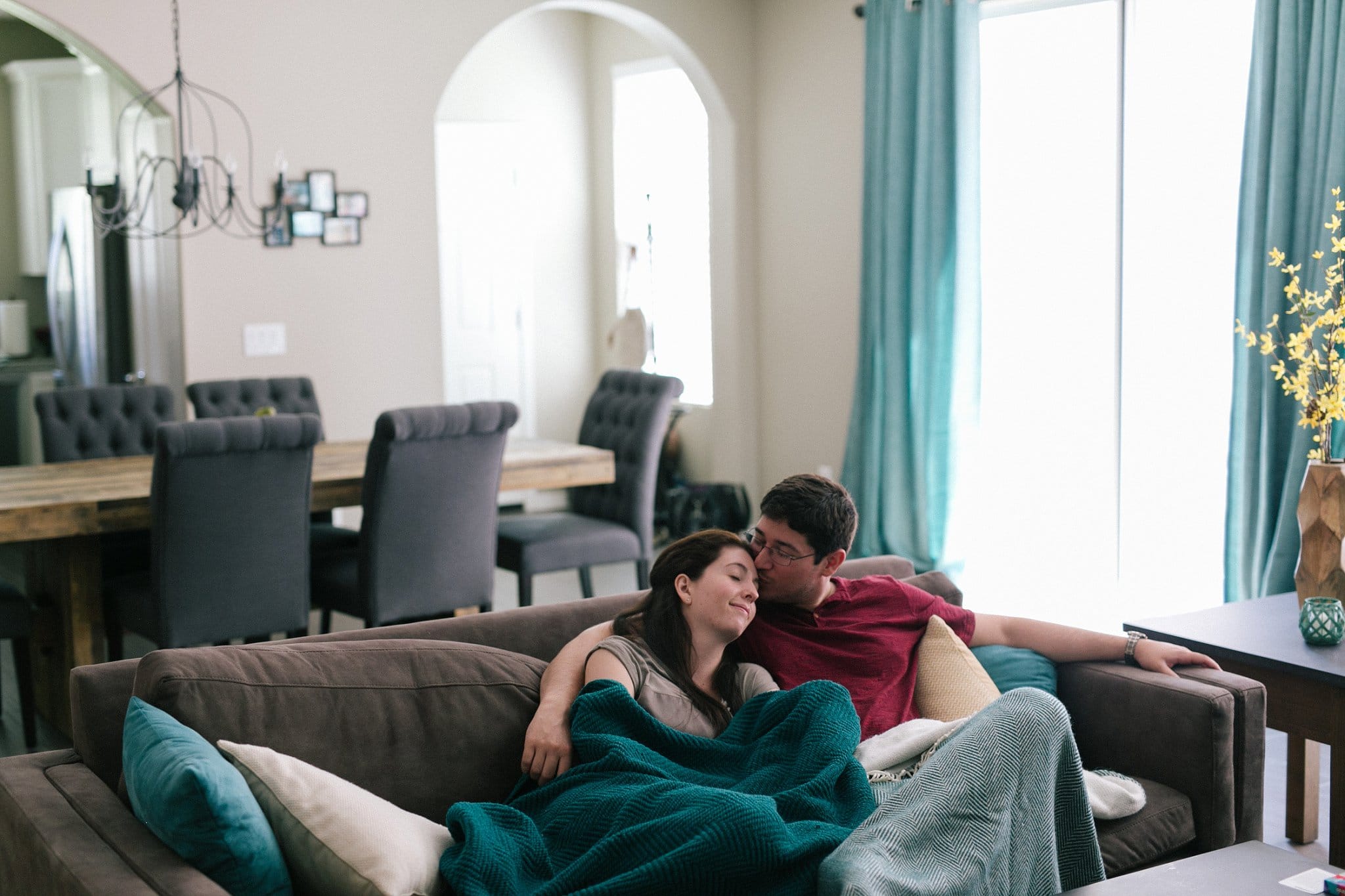 Arizona in home engagement photos