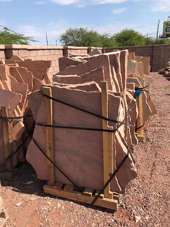 Select flagstone Tucson AZ color rosa Select flagstone Tucson AZ color rosa, Arizona flagstone supply in Rosa color.