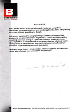 referencje brzozowski strona internetowa