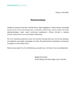 rekomendacja artur kosiński
