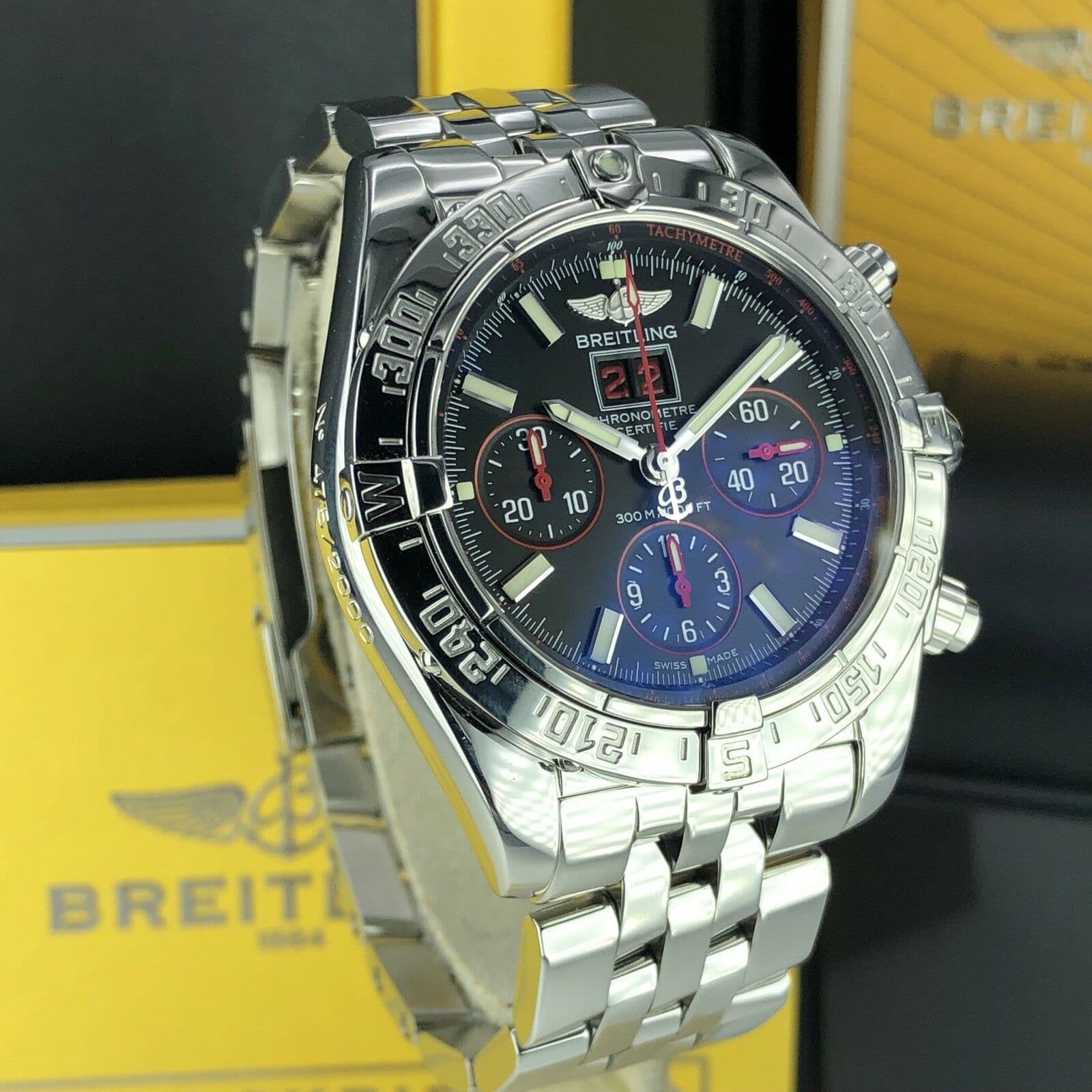 breitling chronomat red