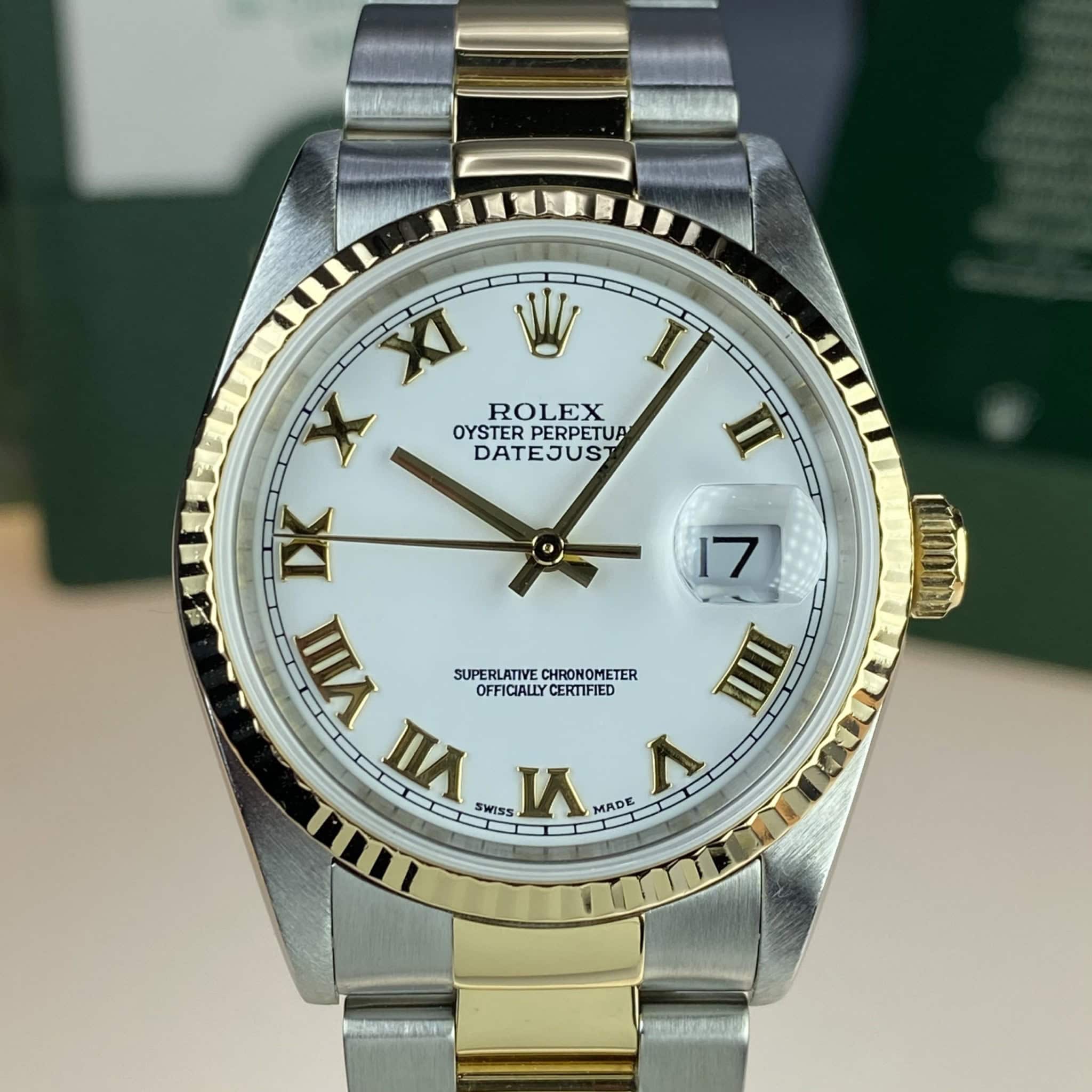 rolex 16233 gold with diamonds