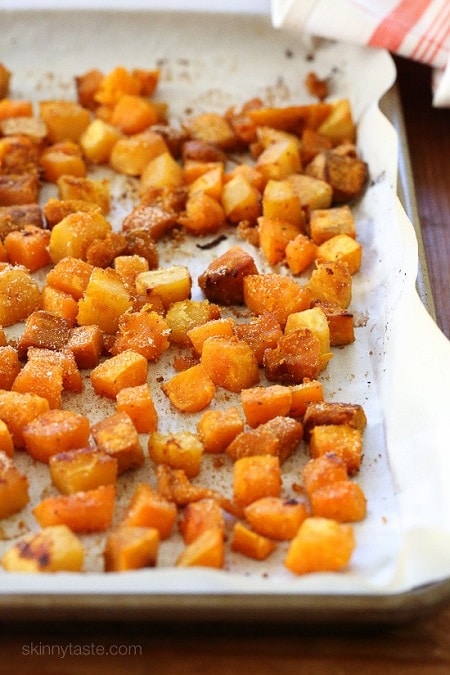 raosted seasoned winter squash medley