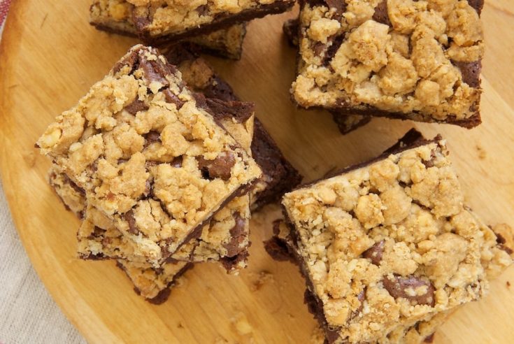 Peanut Butter Streusel Brownies
