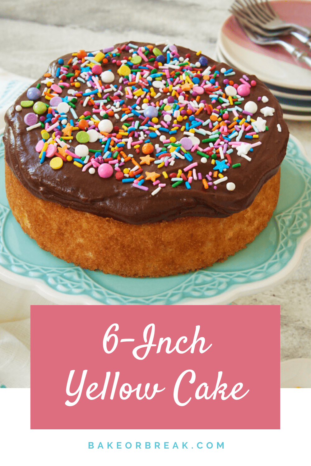 6-Inch Yellow Cake bakeorbreak.com