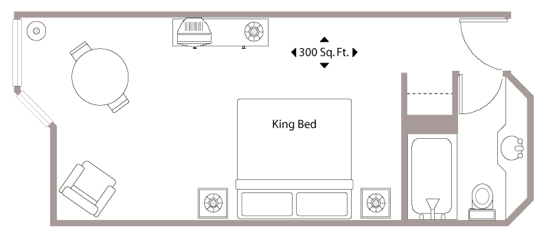Floor Plan with King Bed Floor Plan with King Bed