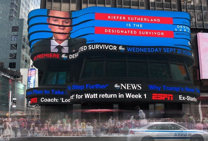 Cyfrowe osobliwości z nowojorskiego Times Square