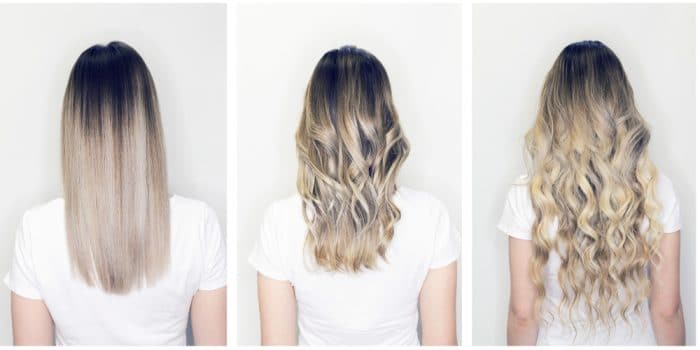 hair extensions before and after