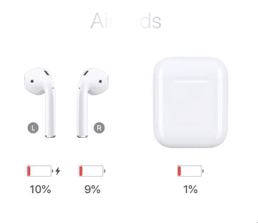 working battery level for i200 tws airpods