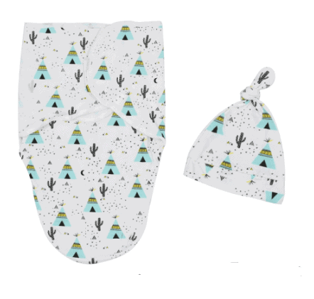 baby blanket on swaddle