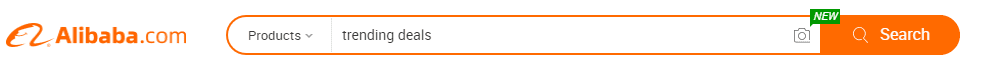 alibaba search bar