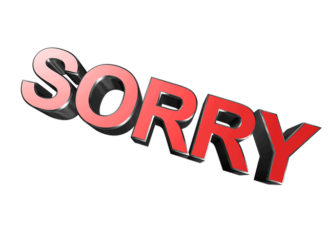 The word sorry