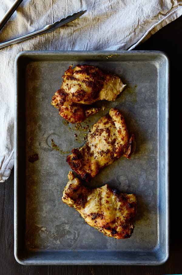 mustard baked chicken thighs
