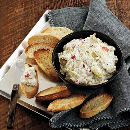 blue cheese-artichoke dip
