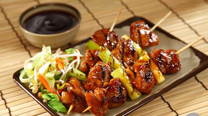 yakitori, grilled chicken