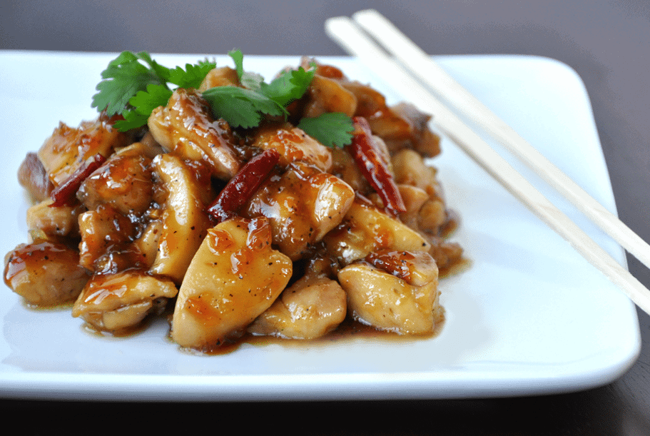 caramelized black pepper chicken