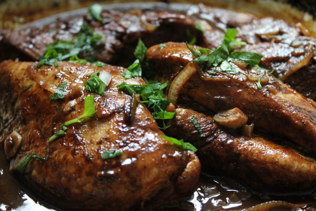 balsamic chicken with mushrooms