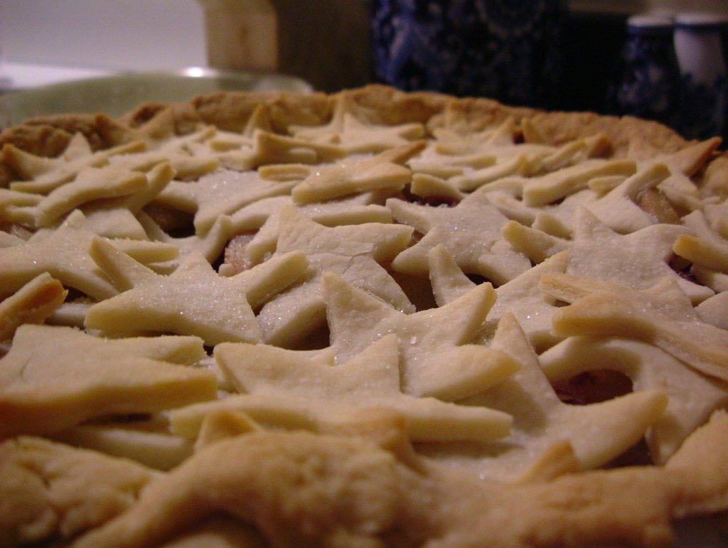 bourbon-pear pie