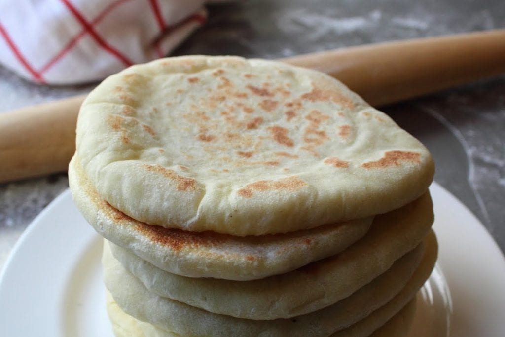 homemade pita bread