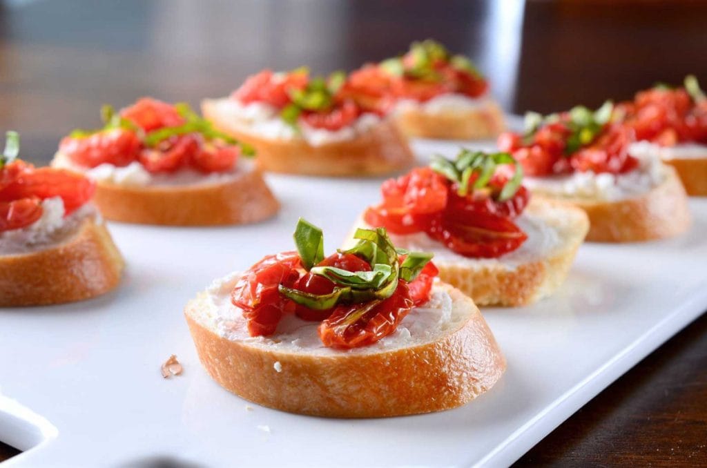 fresh tomato crostini