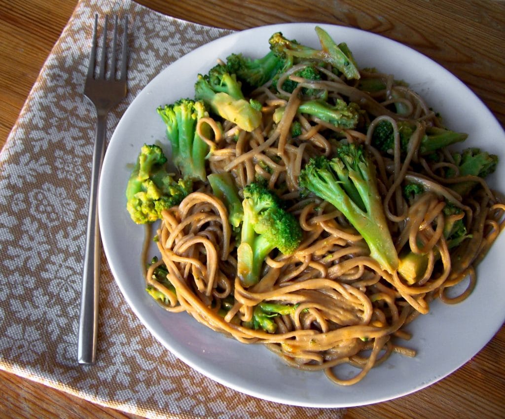 stir-fried soba noodles