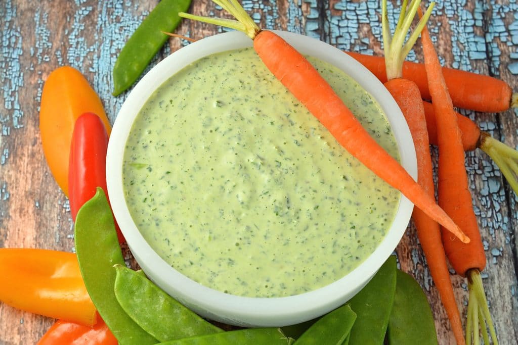 zesty green goddess dip