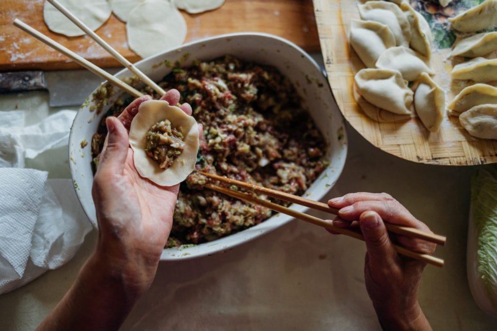 pot stickers – chive and pork