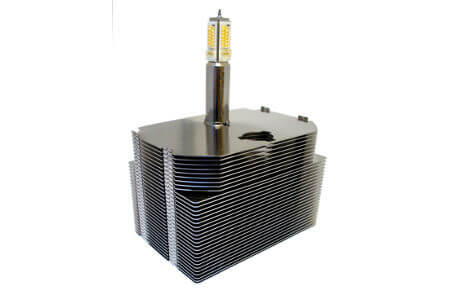 12mm Heat Pipe Cools 130W LED Light Engine