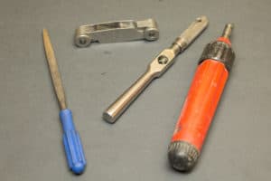 small selection of hand tools