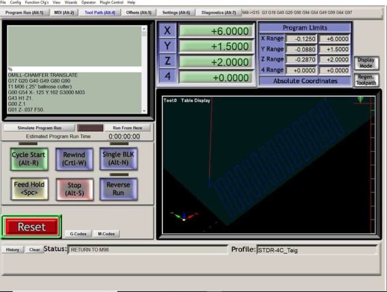 a translated chamfer in mach3