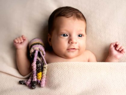 Premature Baby Photoshoot with Octopus